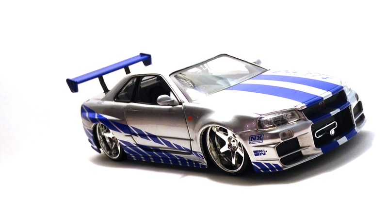 Illustration for article titled F&F Friday: A 1/24 Nissan Skyline GT-R R34 by Jada